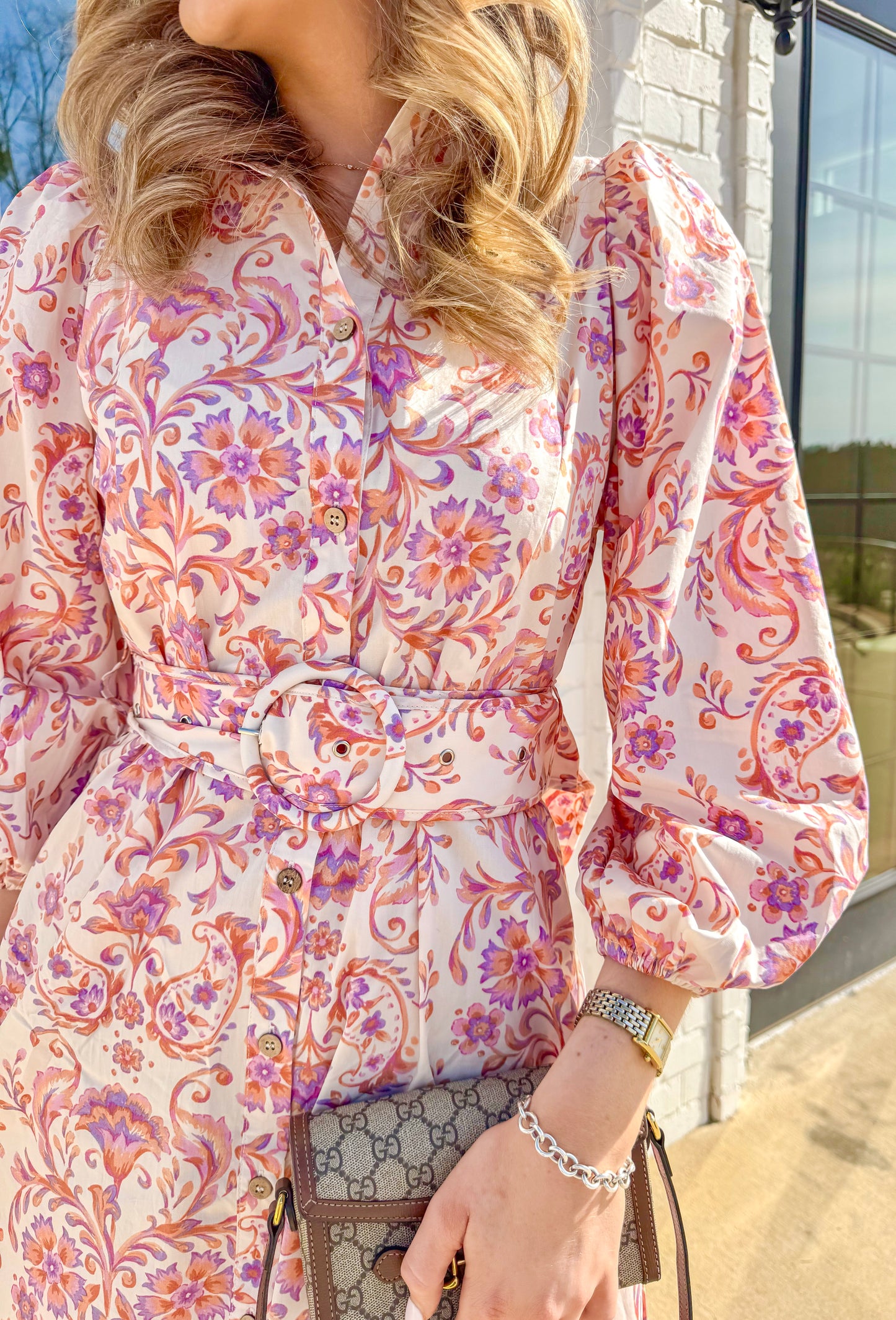 Olivia Dress - Coral