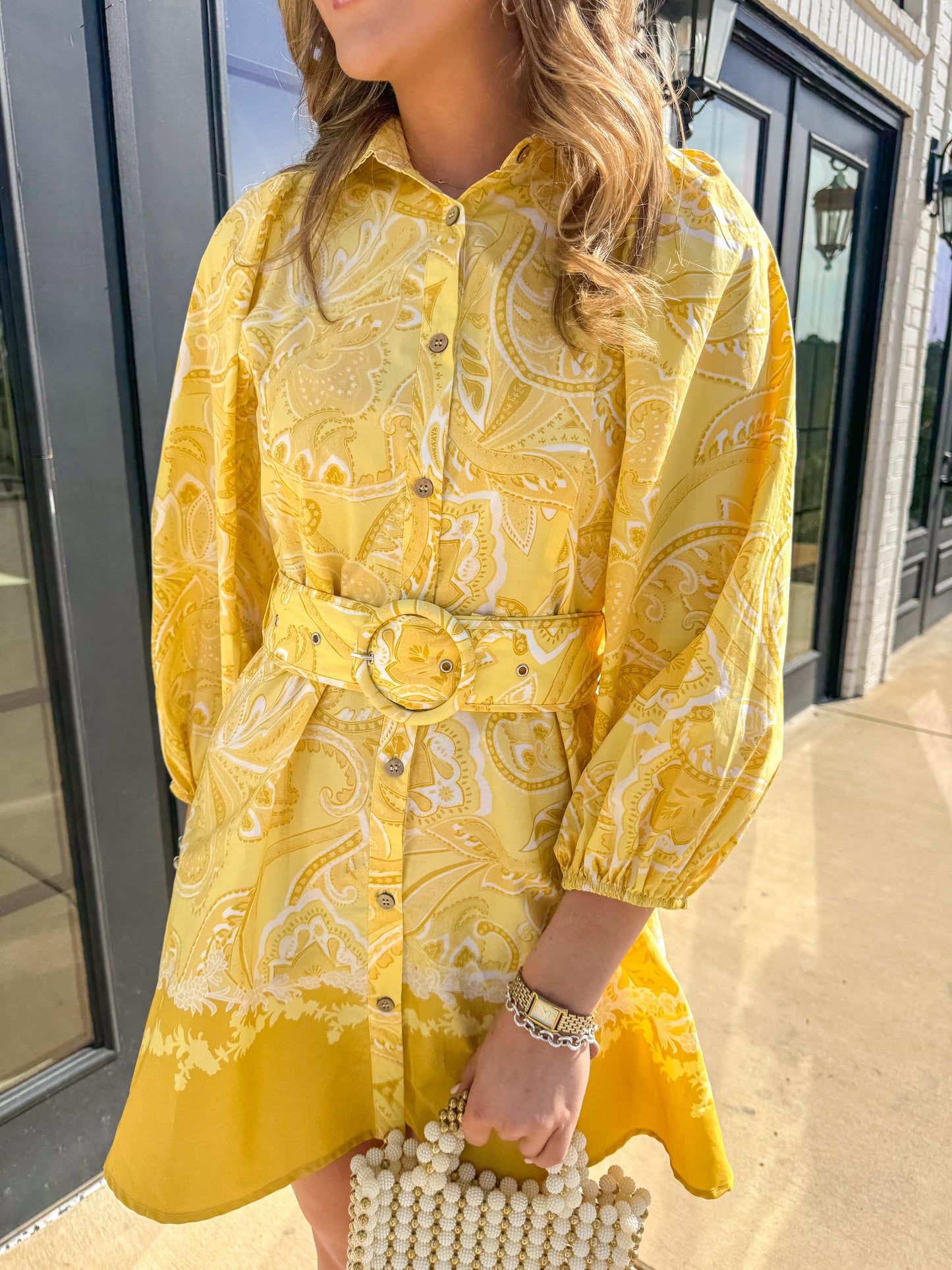 Goldie Dress - Yellow