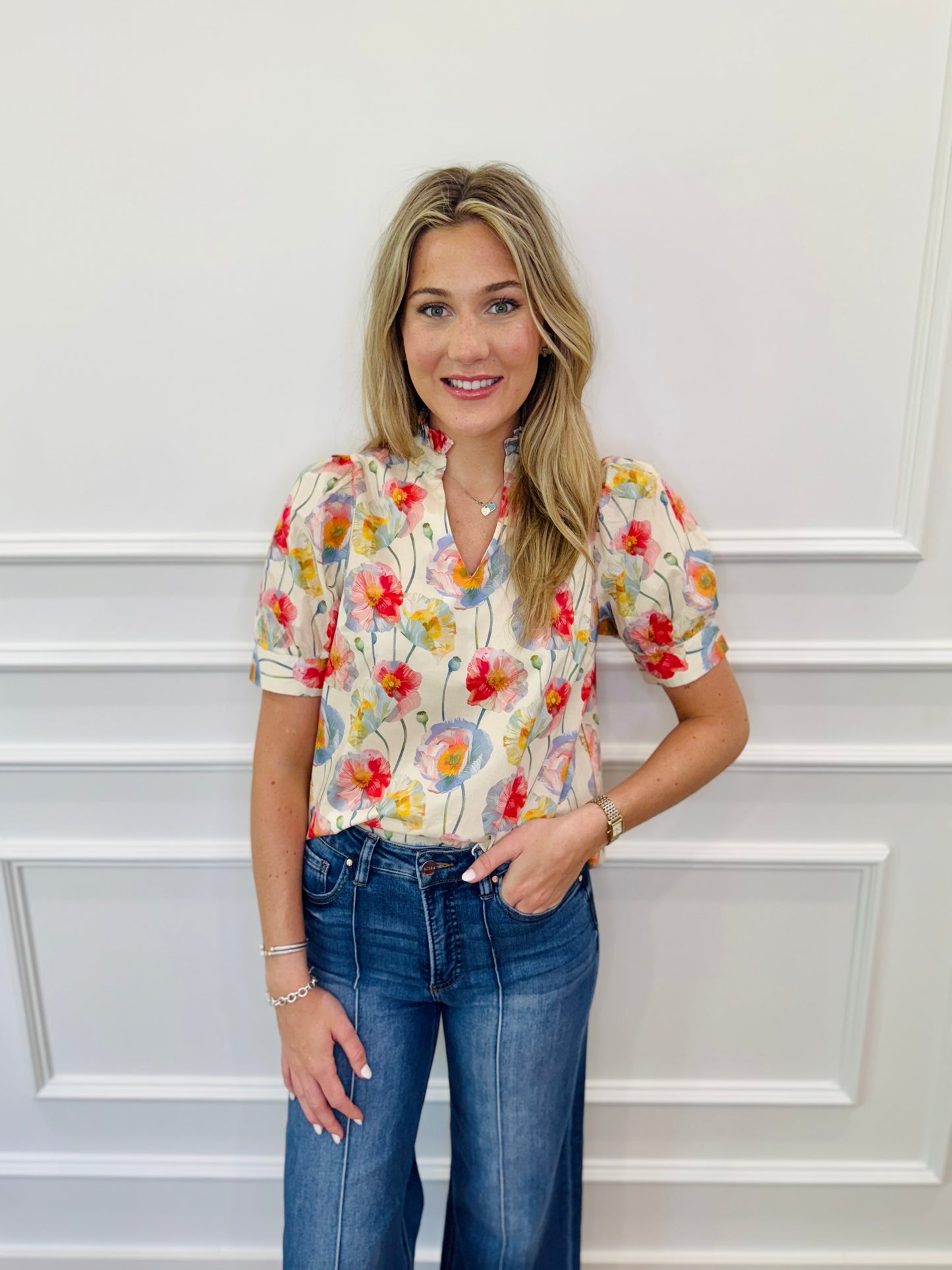 Blossom Top - Ivory