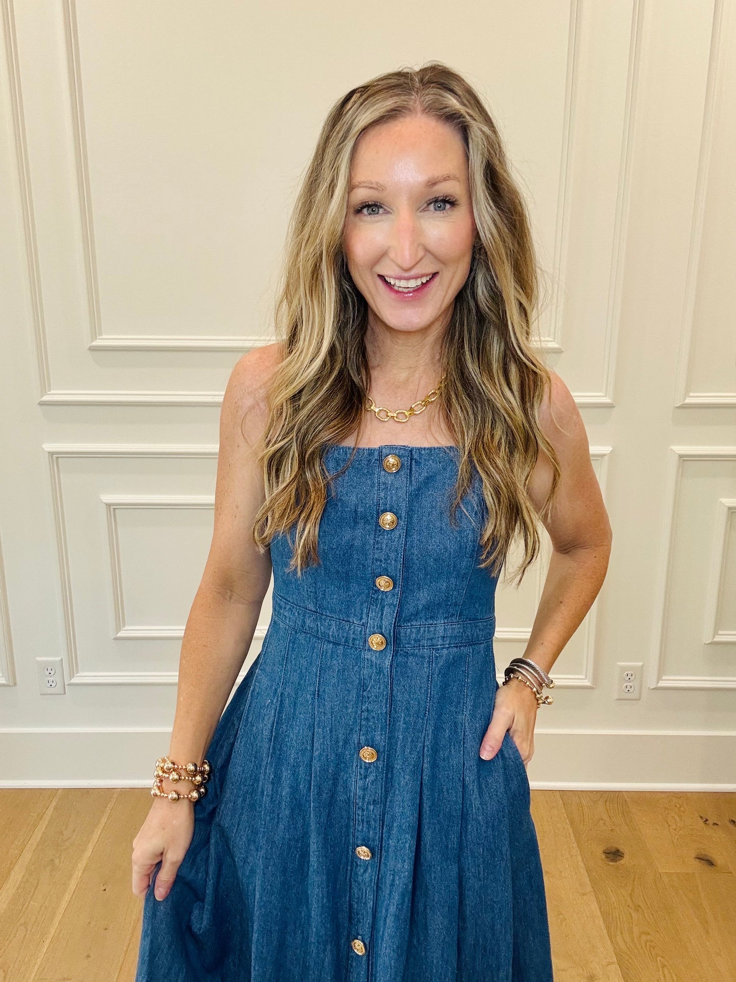 Lily Dress - Denim