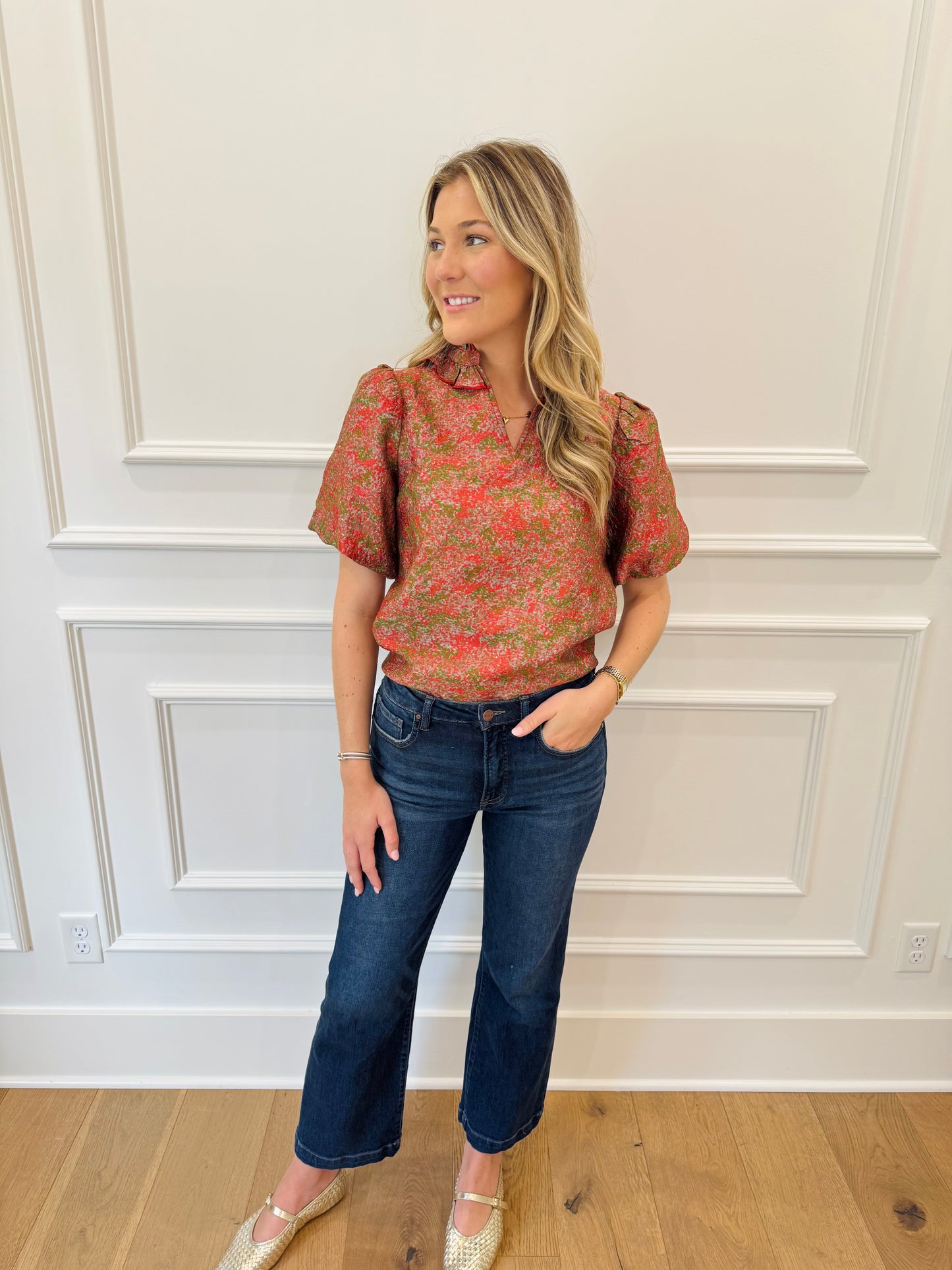 Jenni Top Rust/Multi