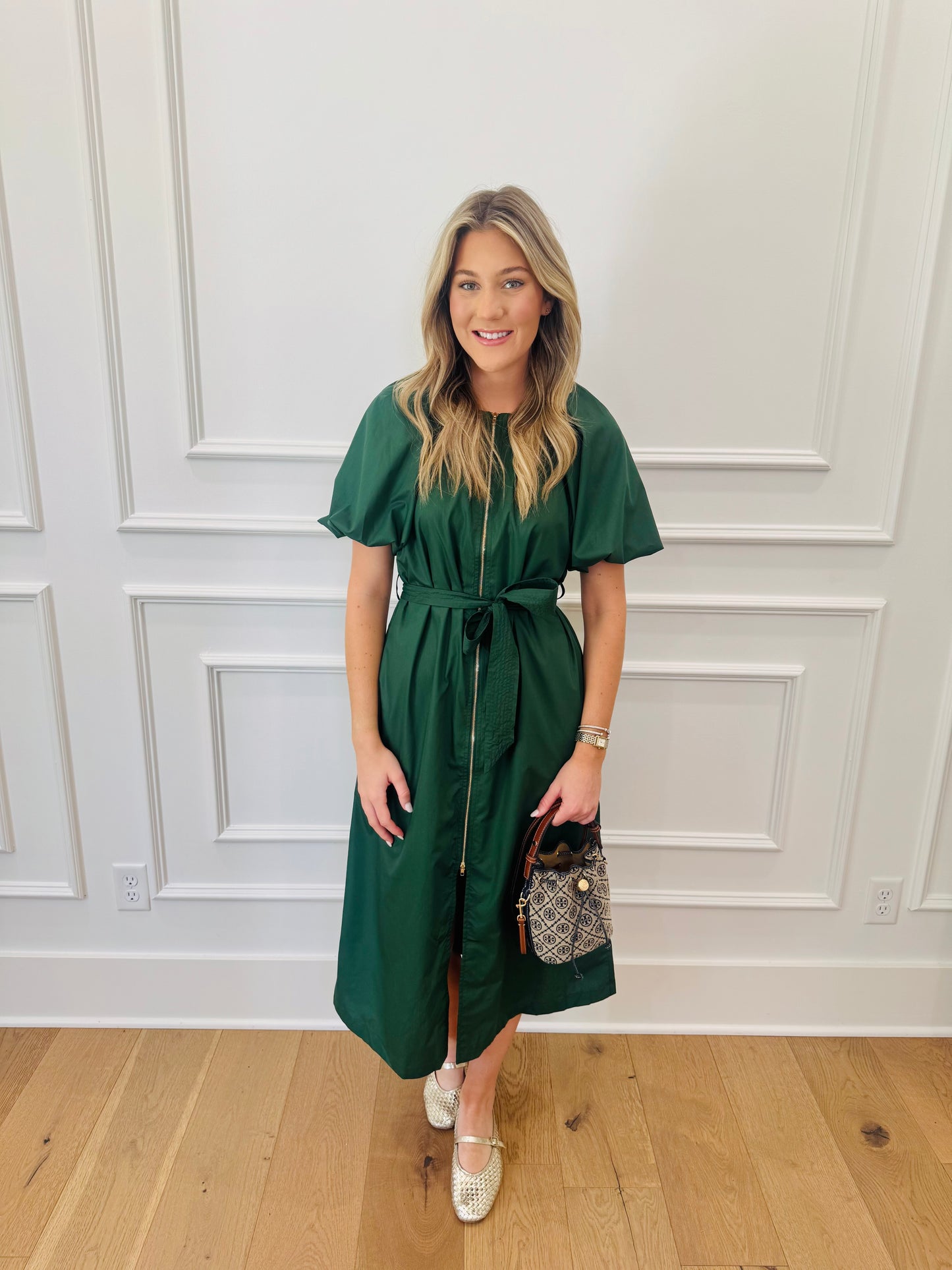Holly Dress - Hunter Green