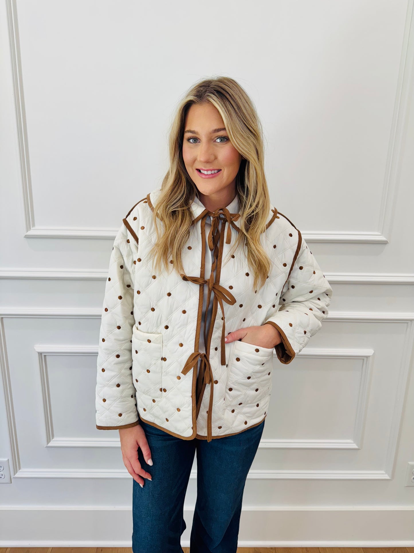 Preslie Polka Dot Jacket