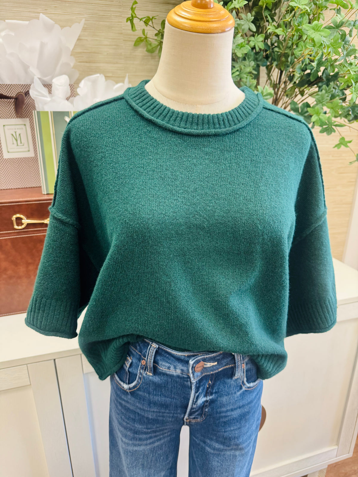 Simply Cozy Sweater - Forest Green