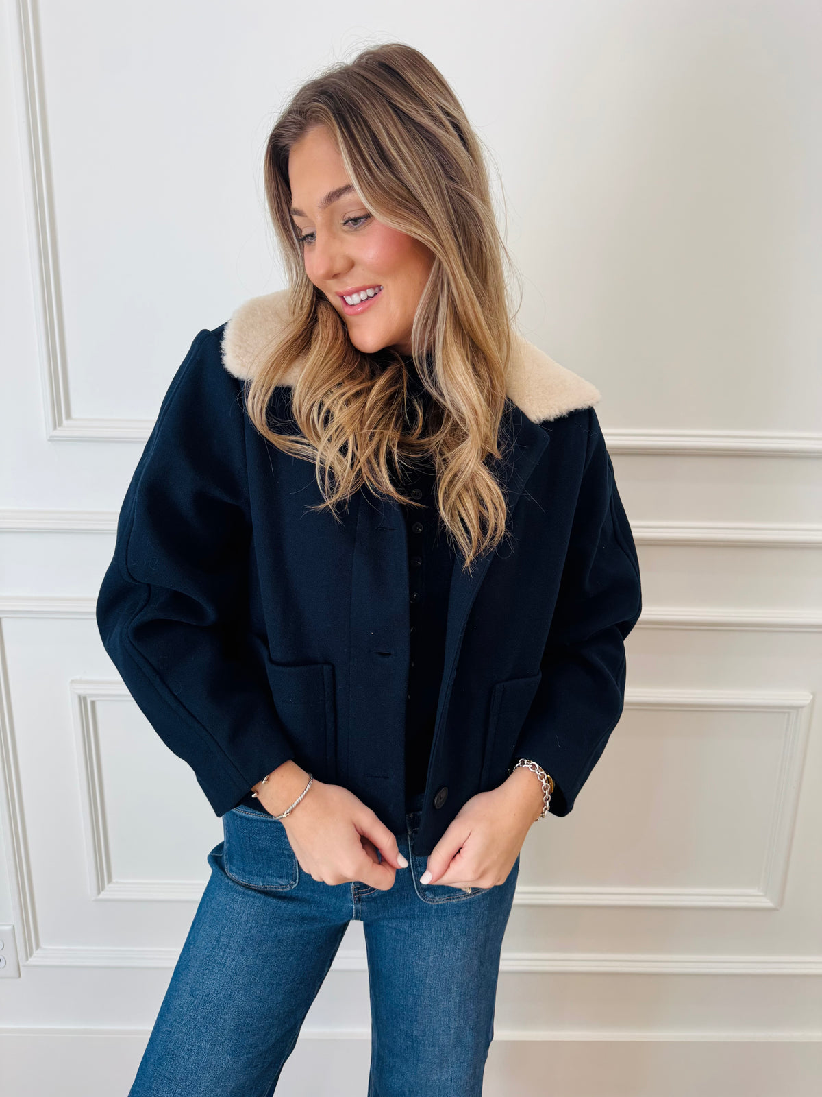 Bellamy Luxe Jacket - Navy