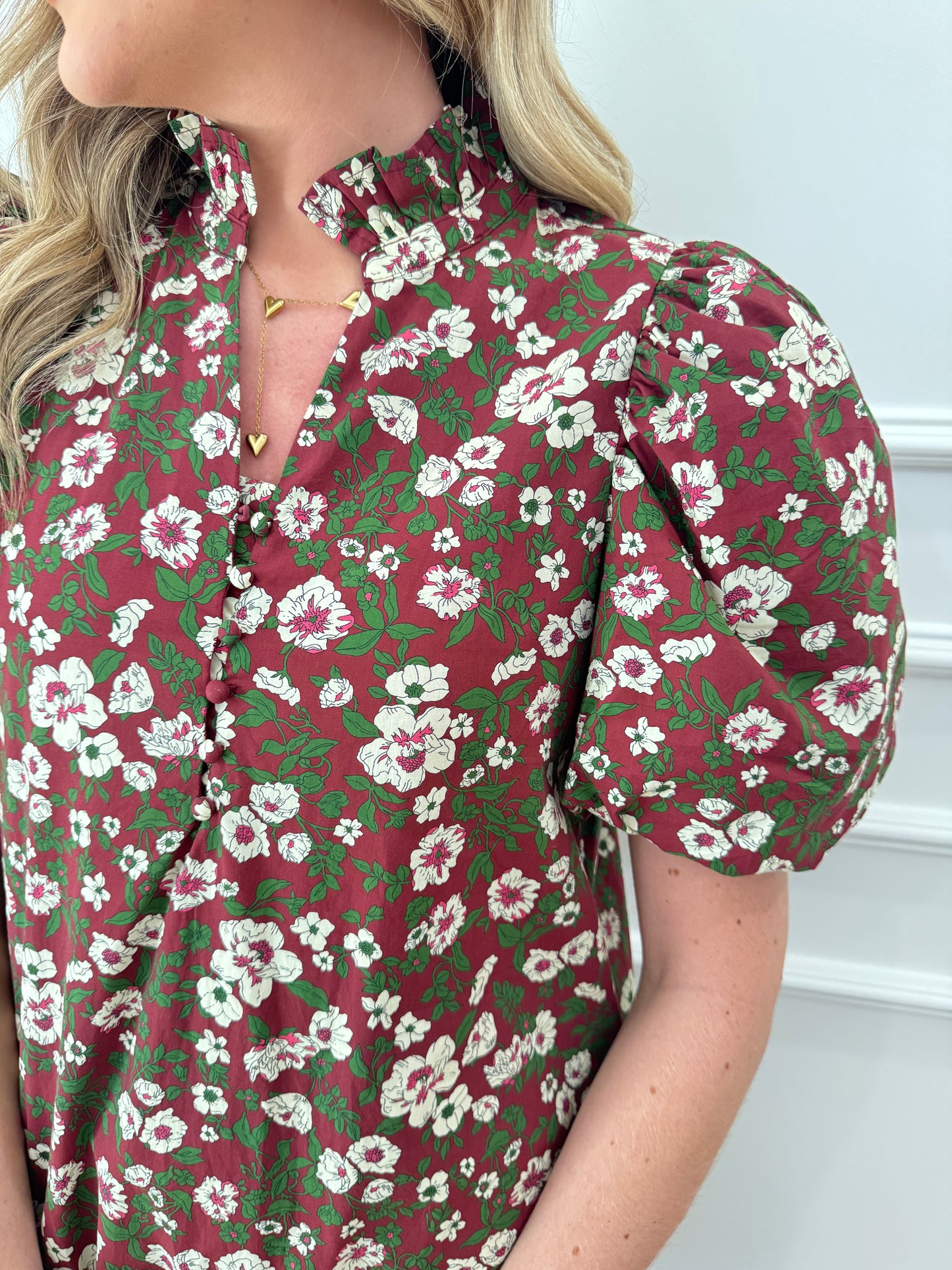 Tobi Dress - Burgandy