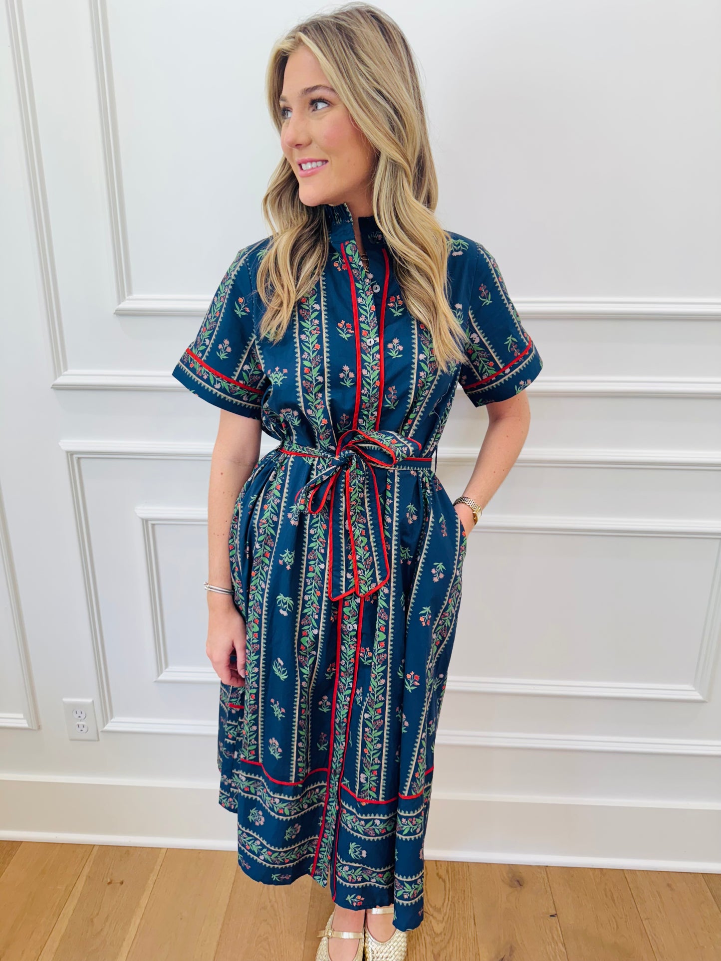 Waverly Dress - Navy