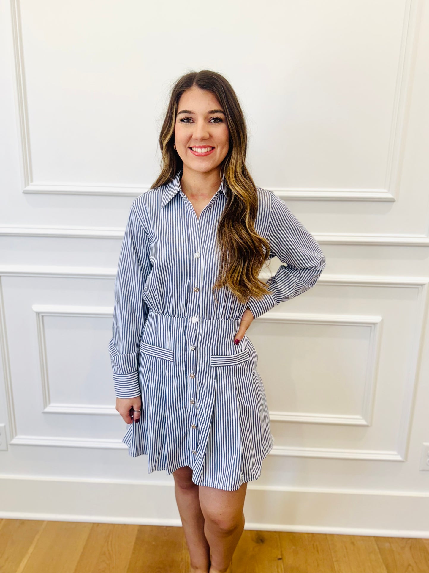 Goldie Dress - Navy