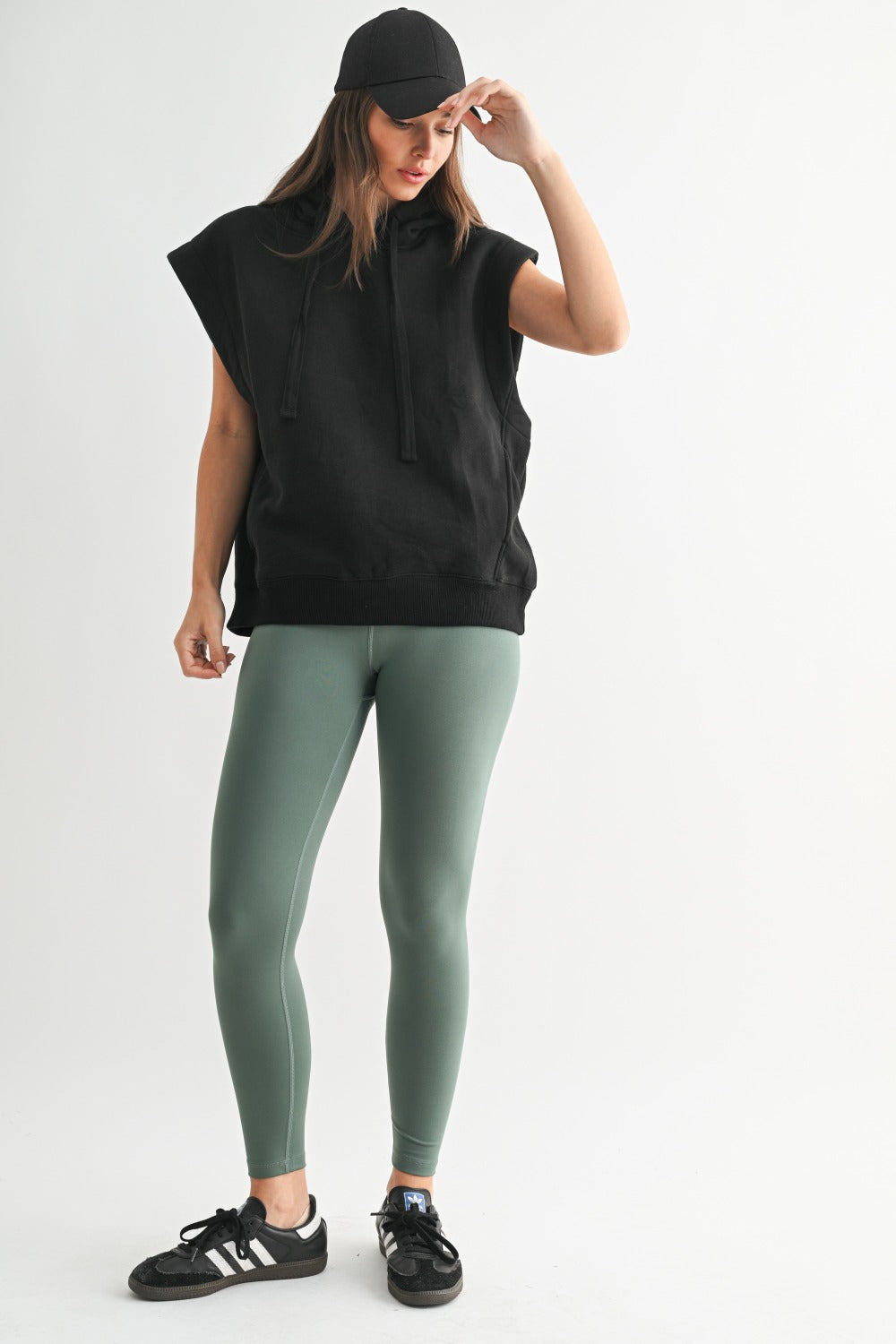 Overlooked Hooded Vest - Black