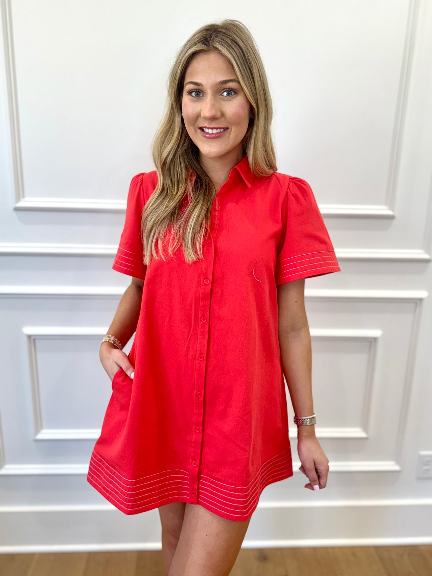 Keely Dress - Red