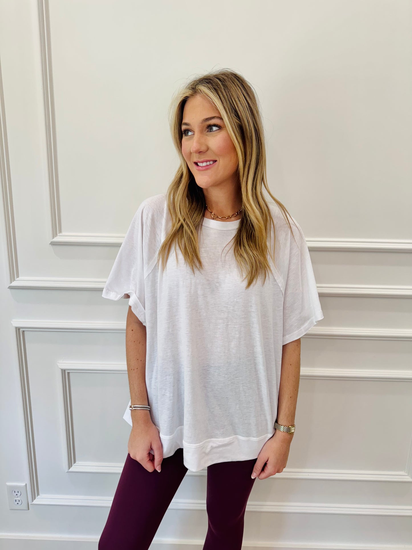 Legging Tee - White
