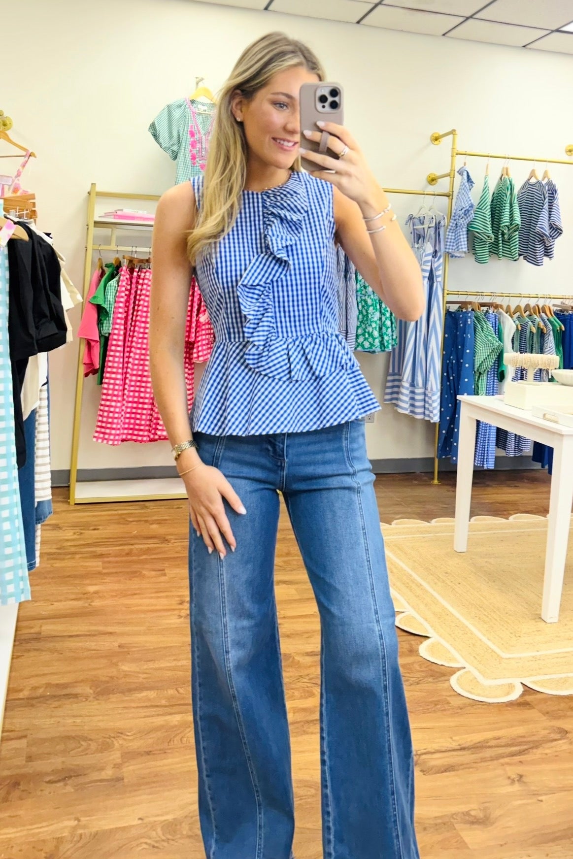 Finley Top - Blue