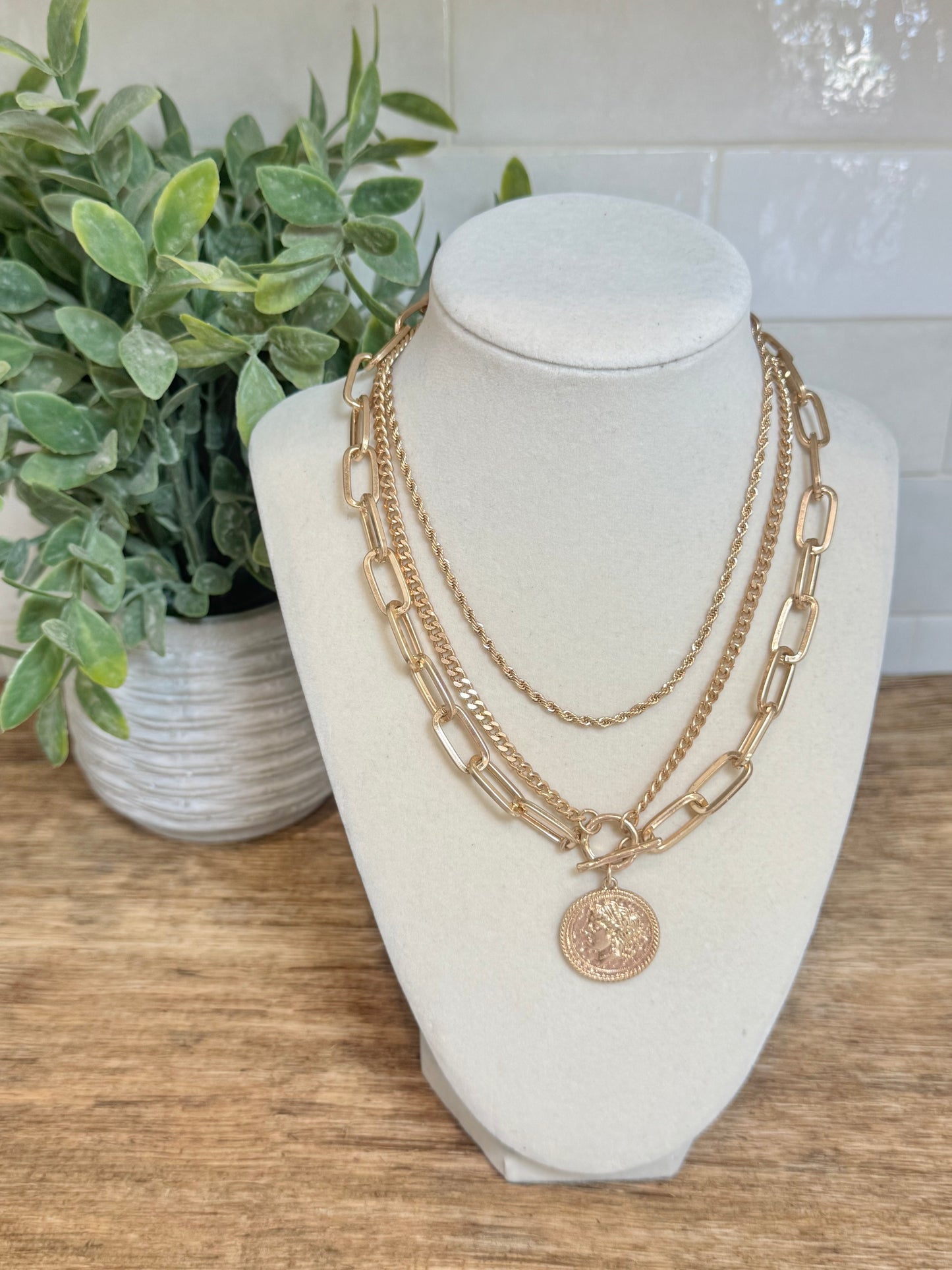 Multi Chain Coin Necklace