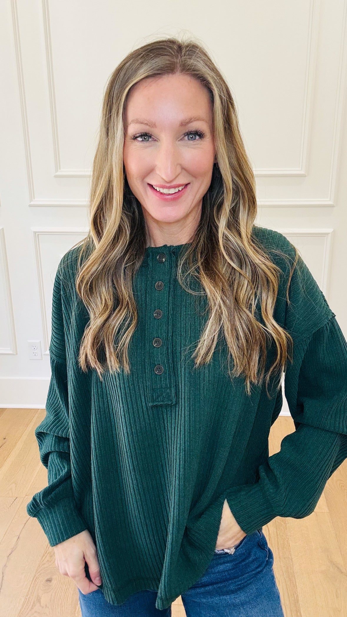 Soft Lux Henley - Hunter