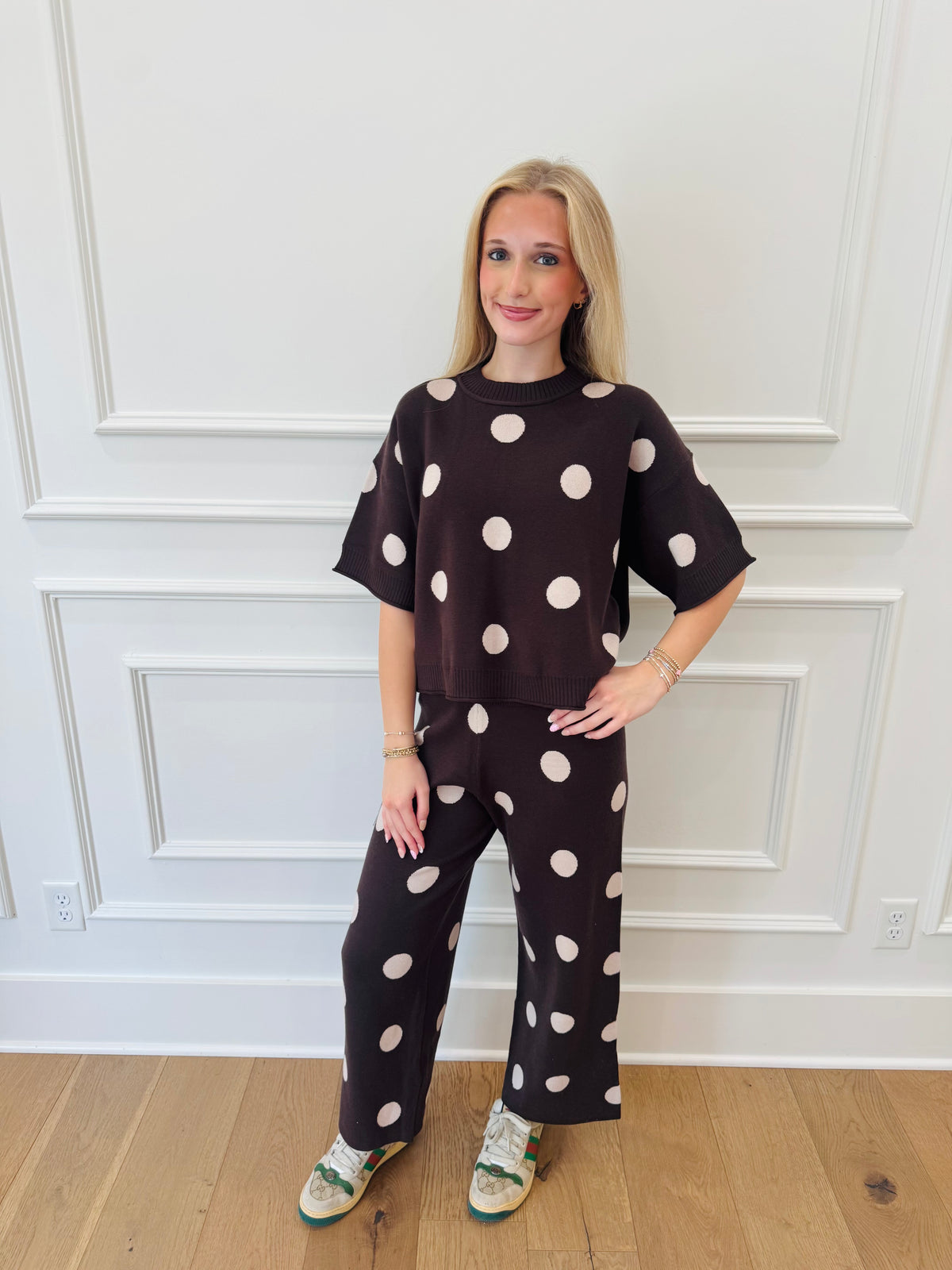 Dot About You Pants - Brown