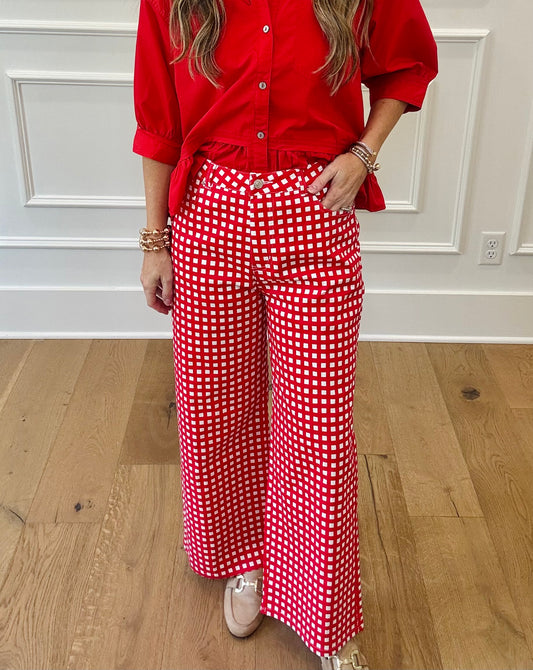 Brooklyn Pant - Red