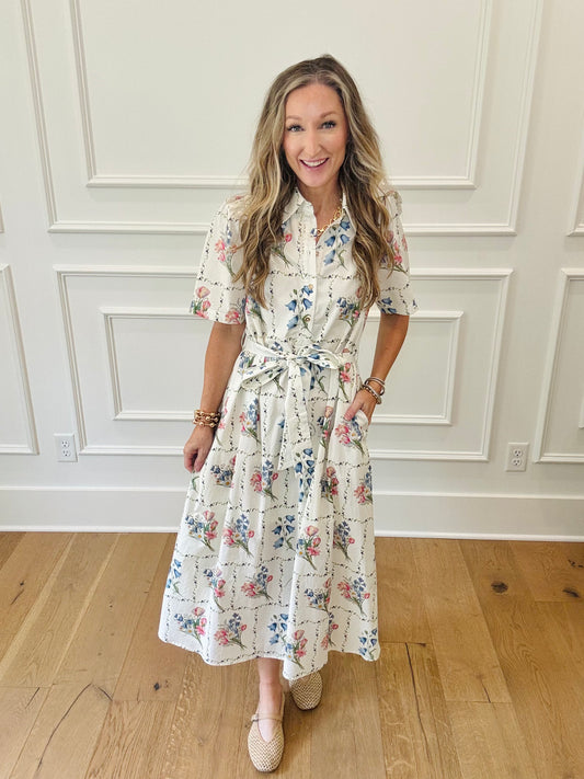 Garden Tea Dress - Ivory