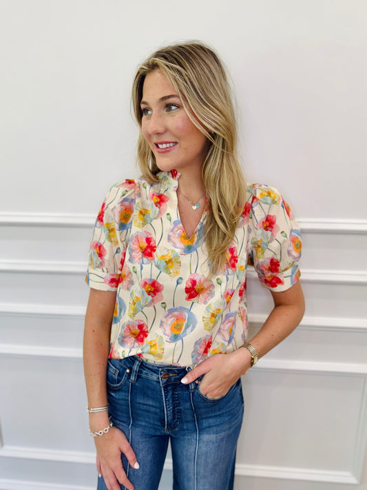 Blossom Top - Ivory
