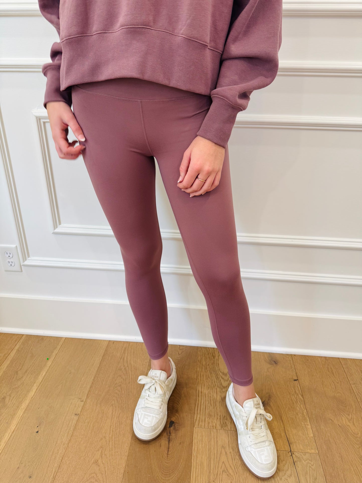 Zuri Compression Leggings -Mauve