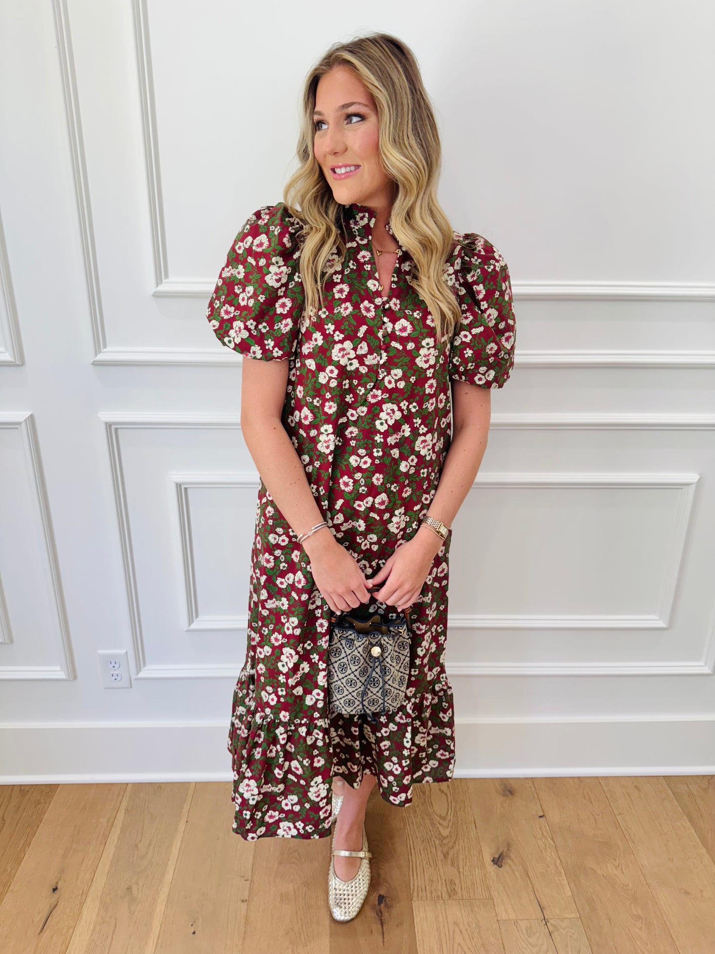 Tobi Dress - Burgandy