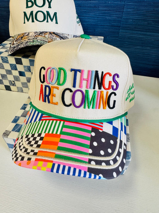 Good Things Are Coming Trucker Hat