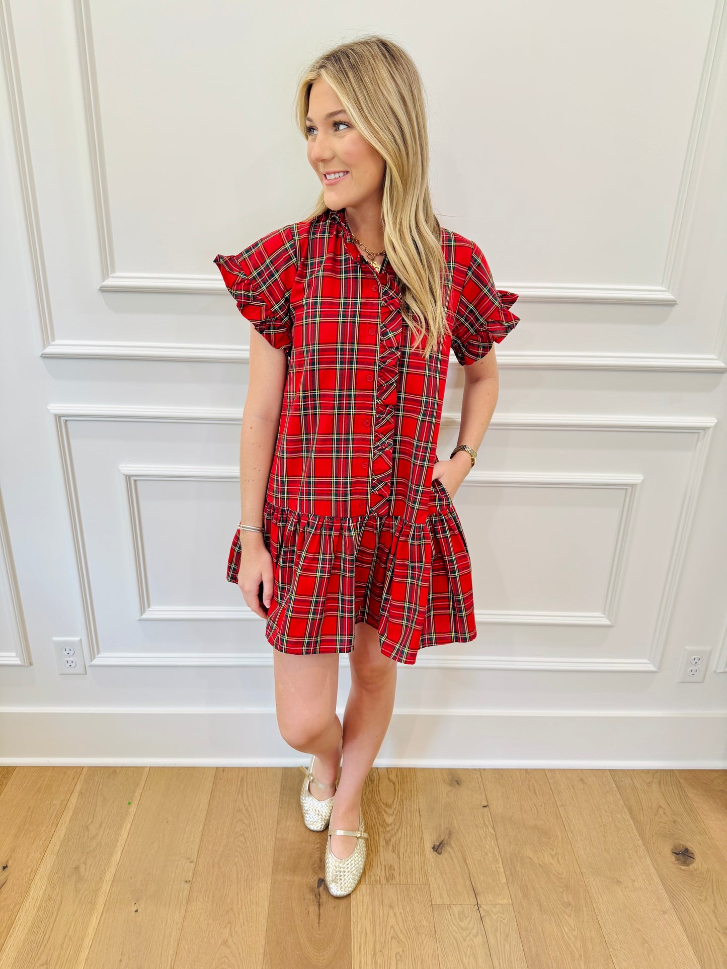 Holly Dayz Plaid Dress