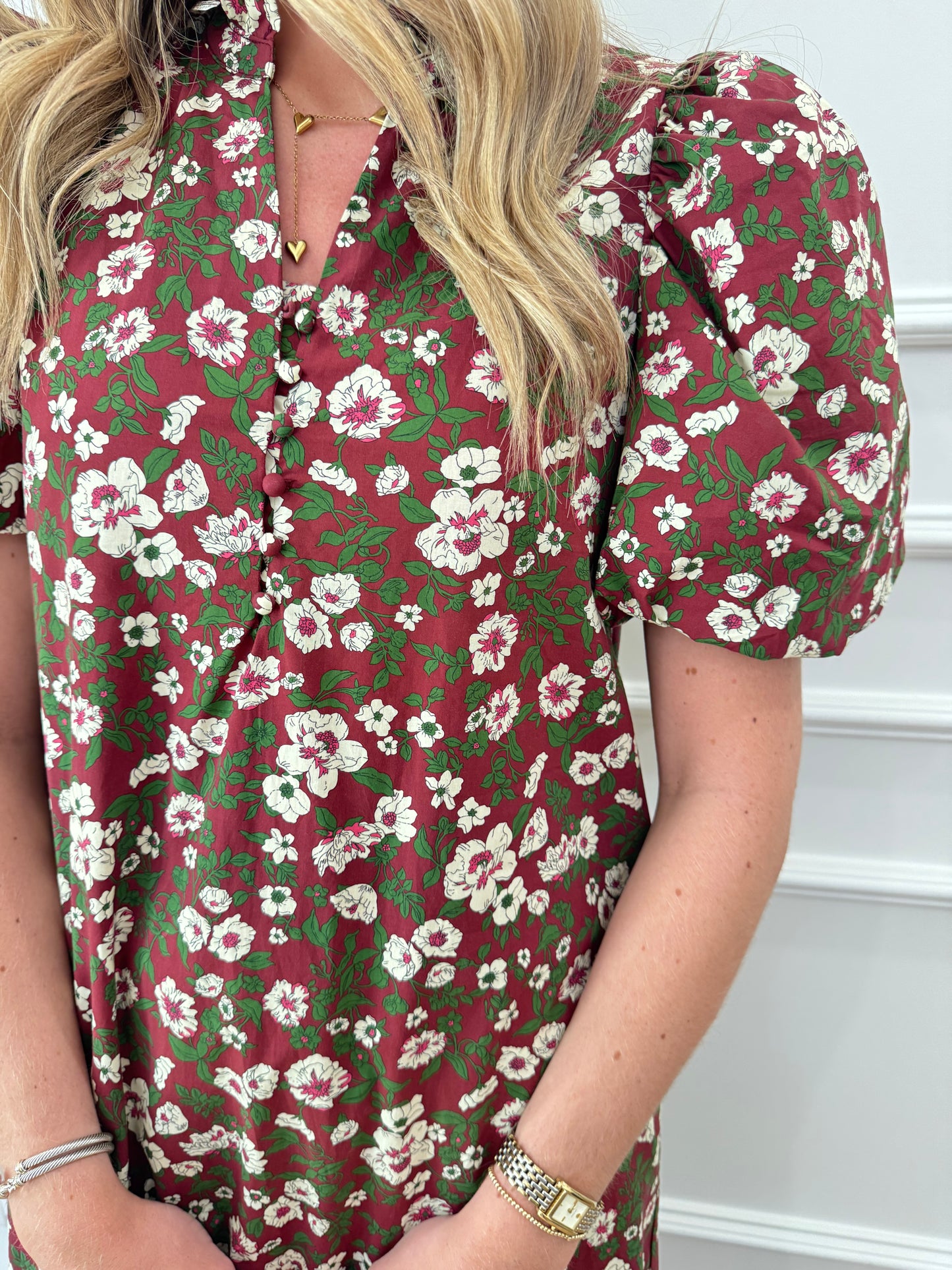 Tobi Dress - Burgandy