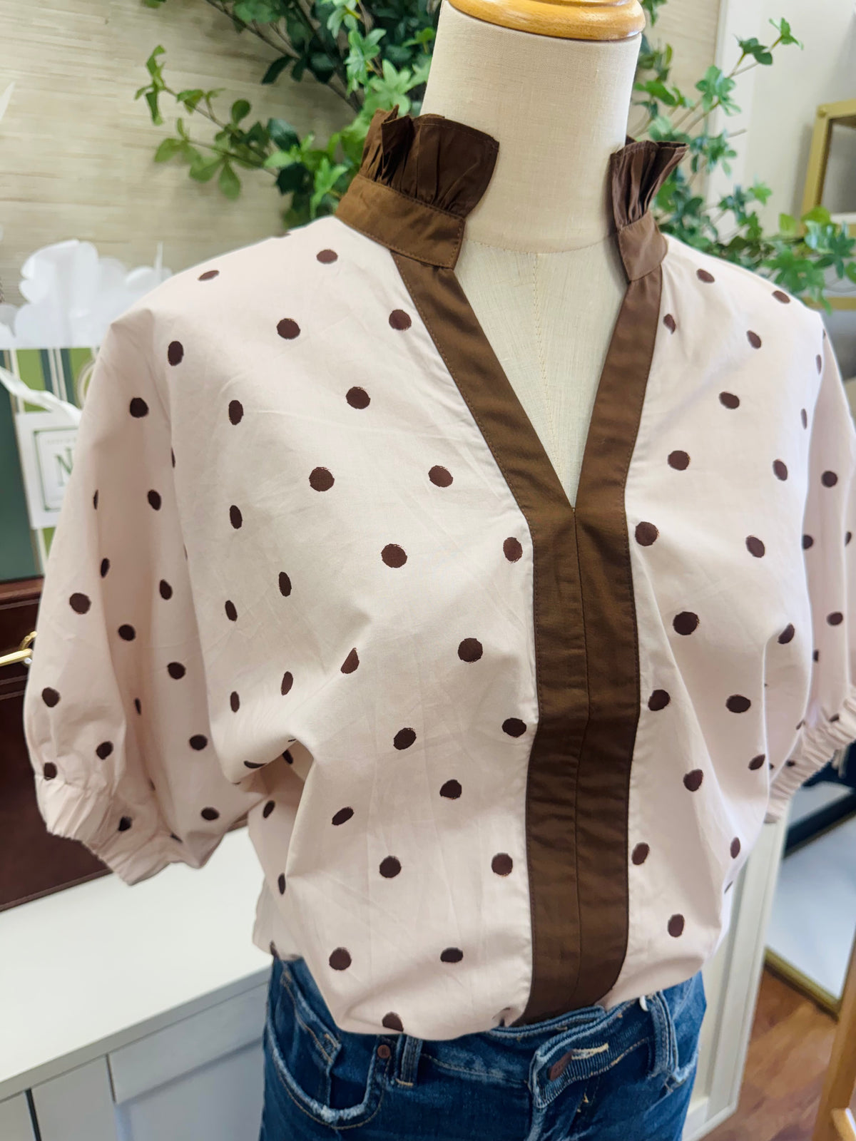 Dot Dot Dot Top - Cream
