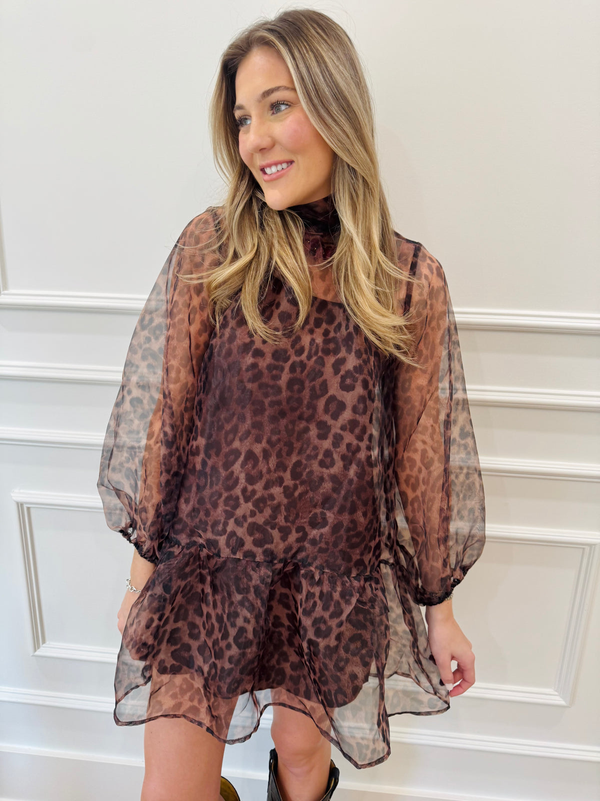 Wild Romance Dress - Leopard