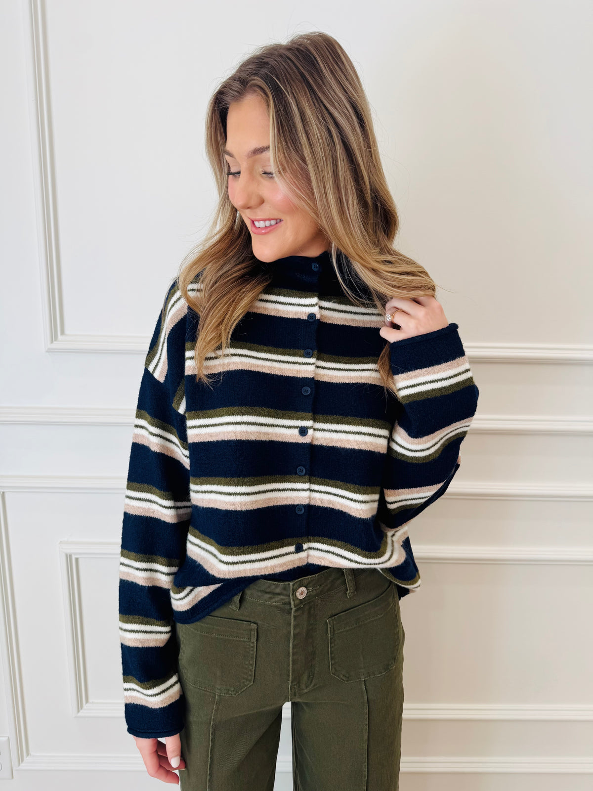 Camden Cardigan - Navy