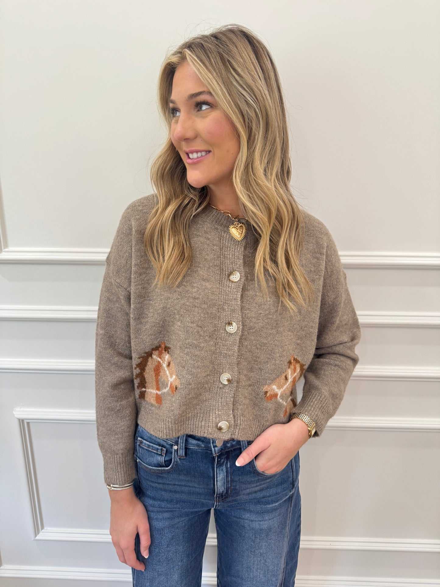 Oxford Cardigan - Mocha