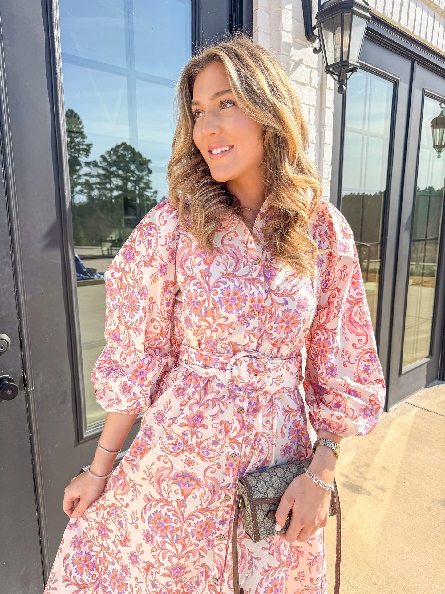 Olivia Dress - Coral