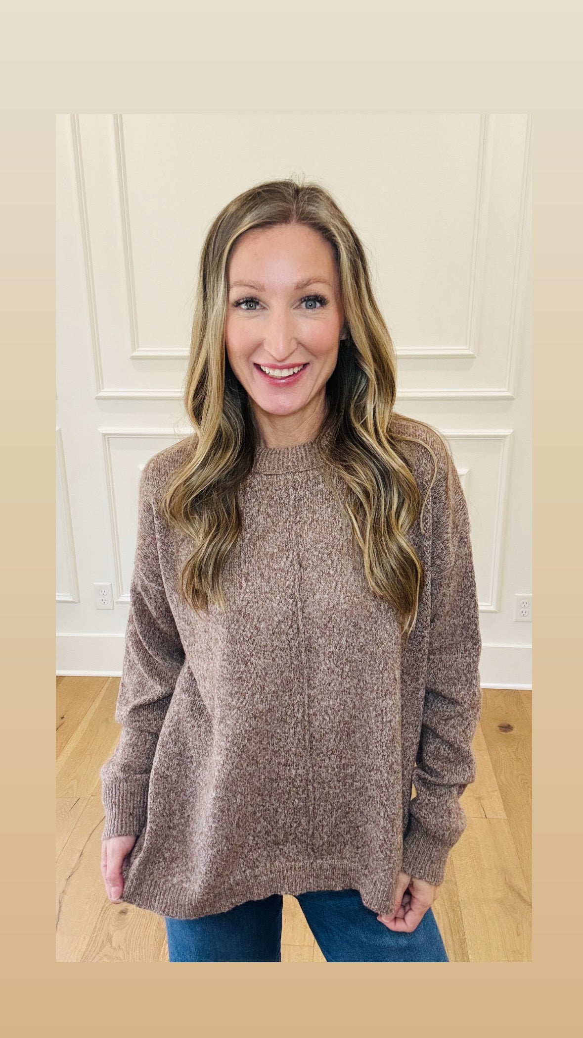 Maybree Sweater - Heathered Mocha