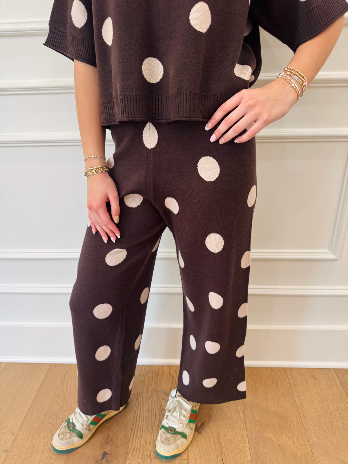 Dot About You Pants - Brown