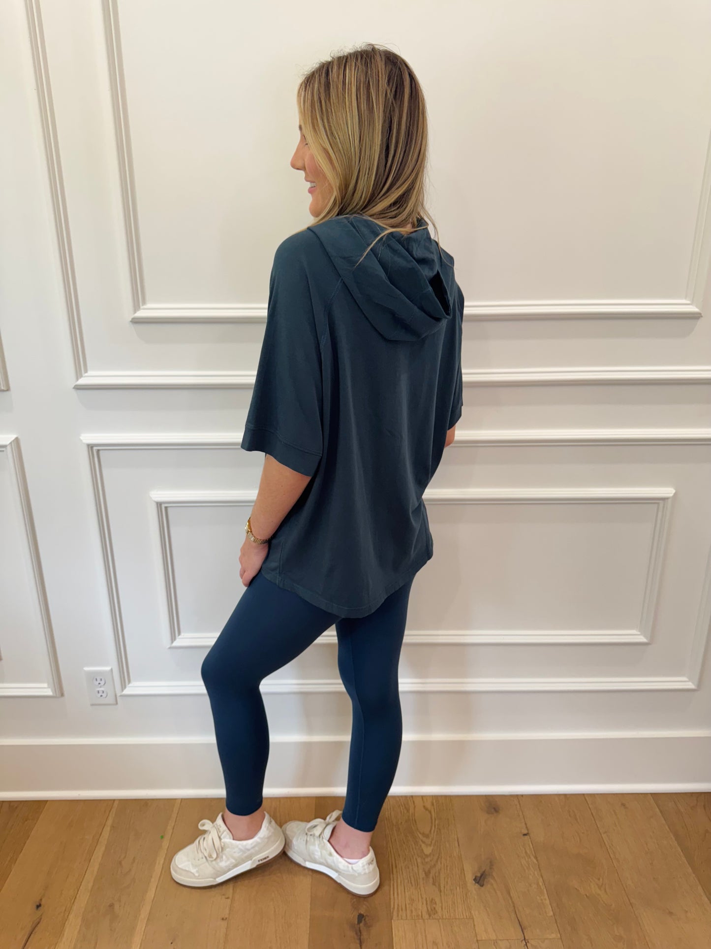 Varsity Hooded Tunic - Midnight Navy