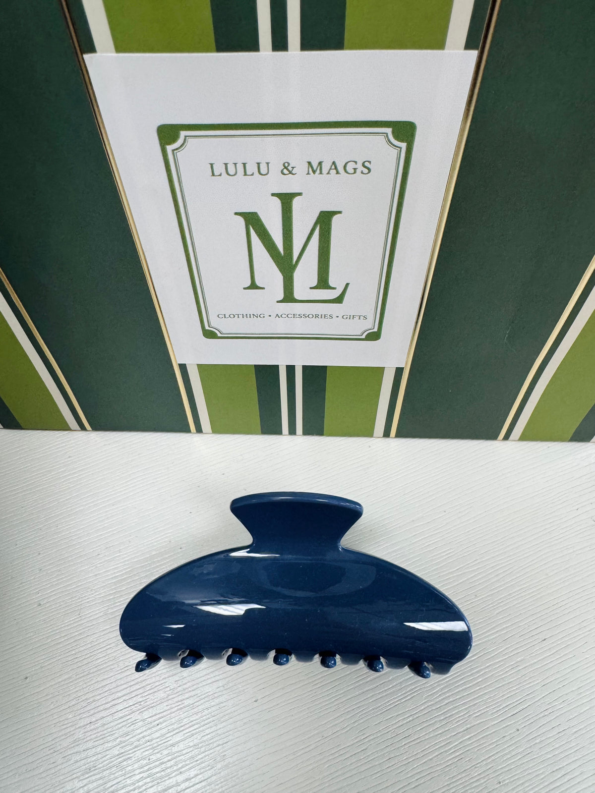 Hair Clip - Navy