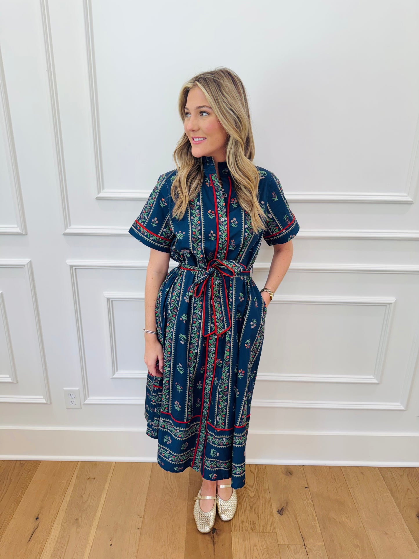 Waverly Dress - Navy