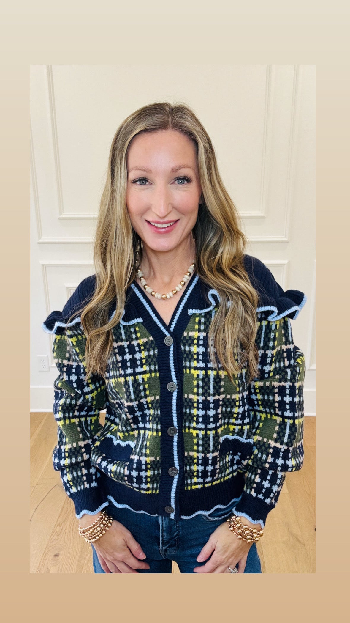 Alex Plaid Sweater / Cardigan