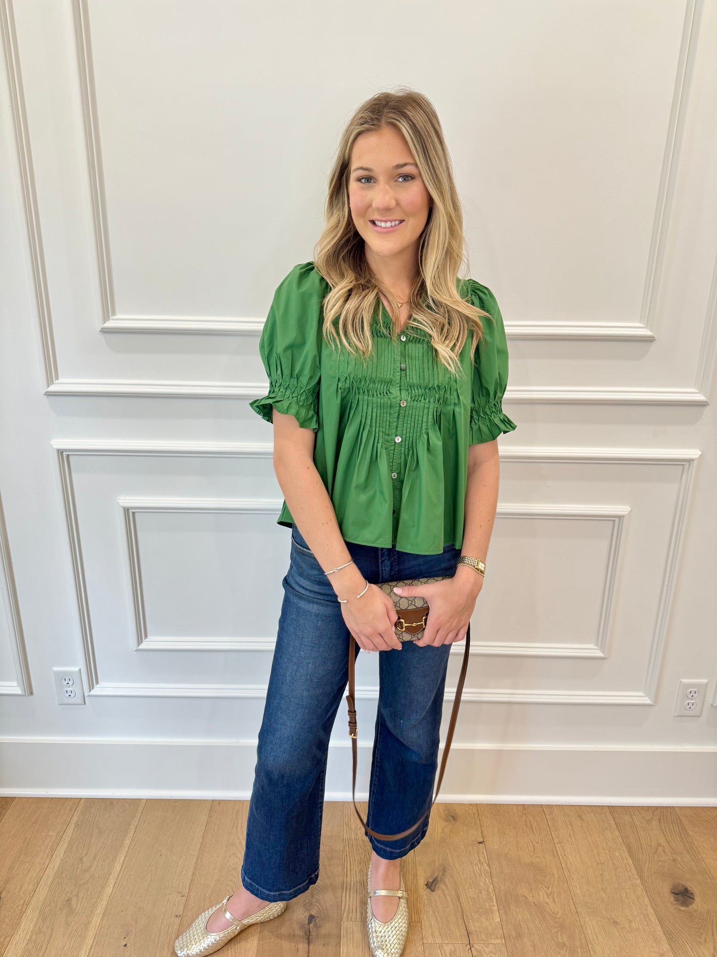 Lindsey Top - Fall Green