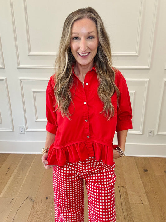 Madden Top - Red