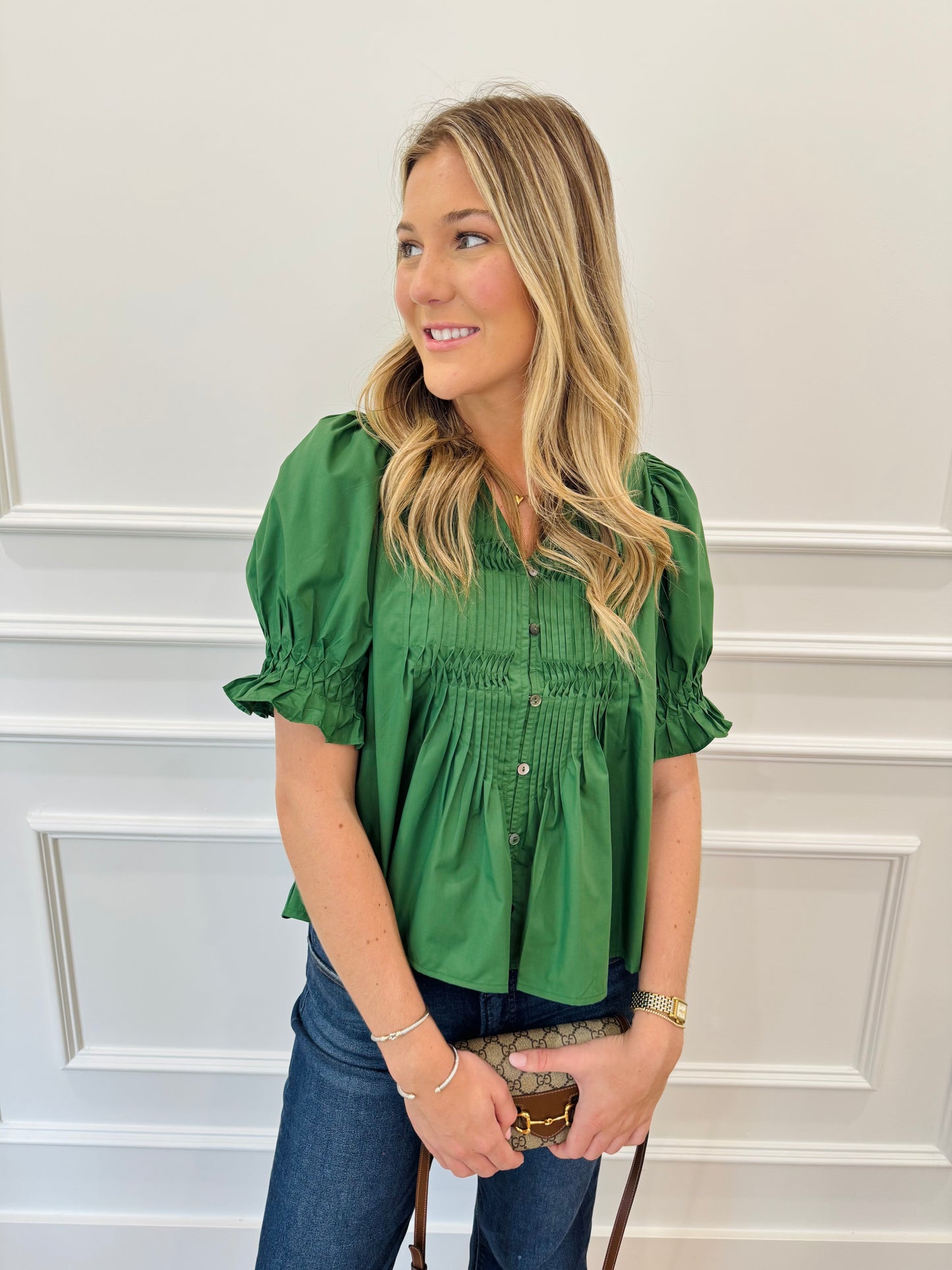 Lindsey Top - Fall Green