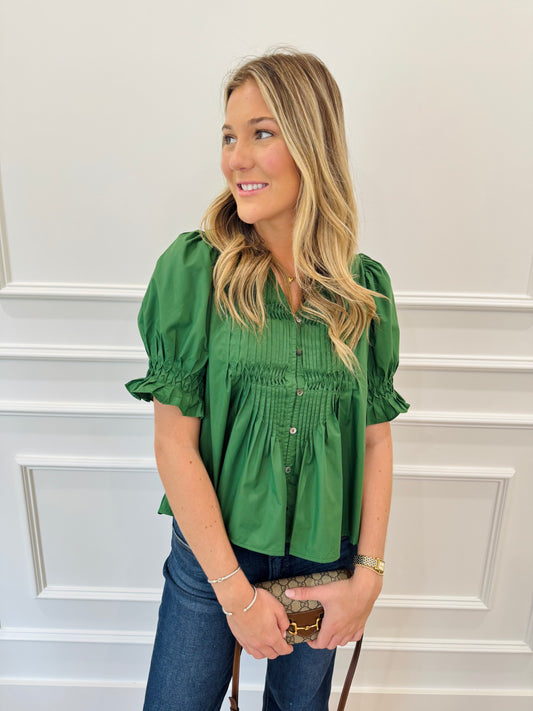 Lindsey Top - Fall Green