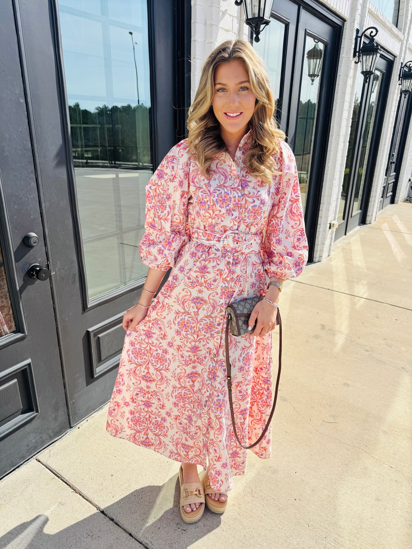 Olivia Dress - Coral