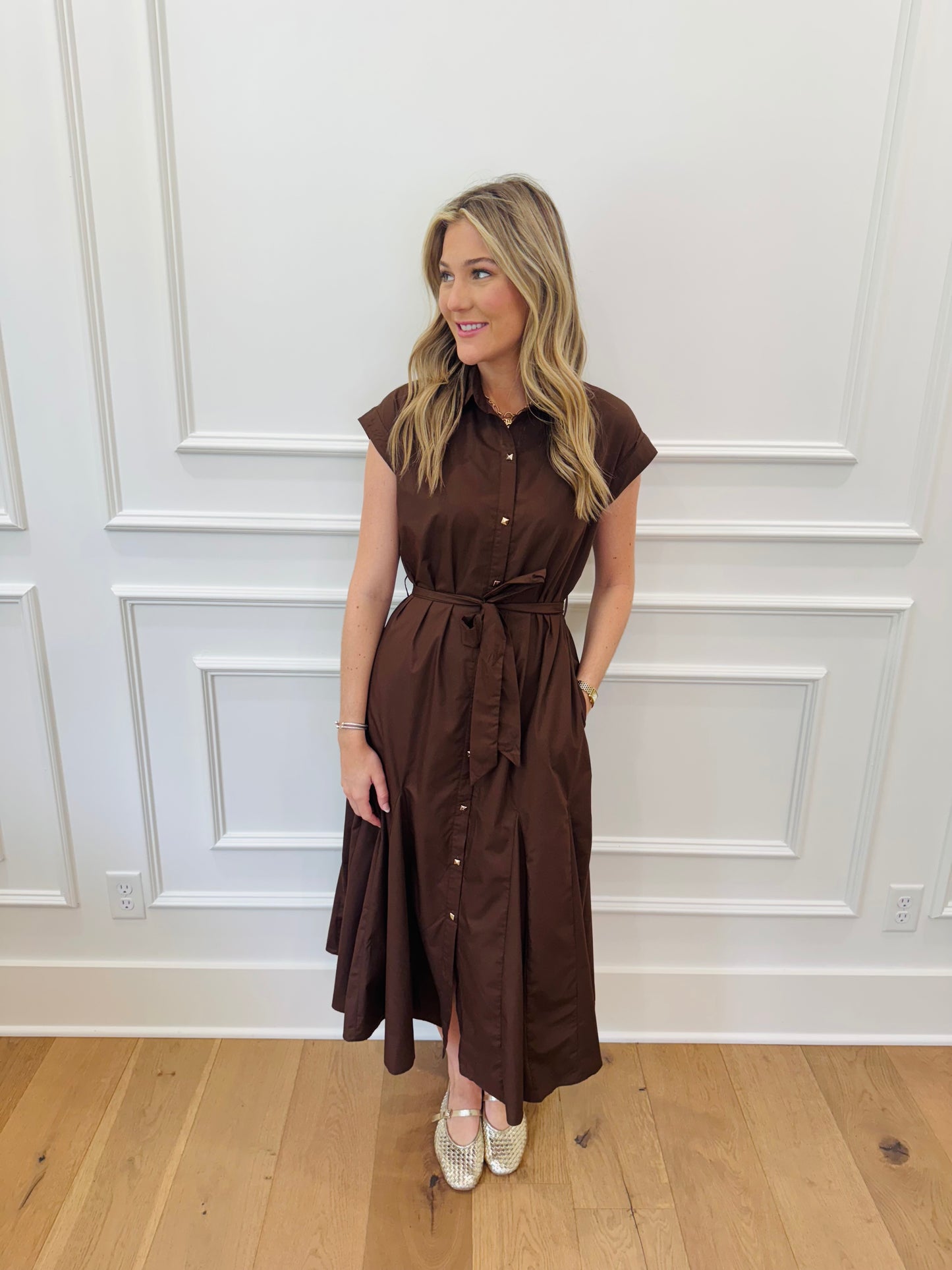 Zayne Dress - Brown