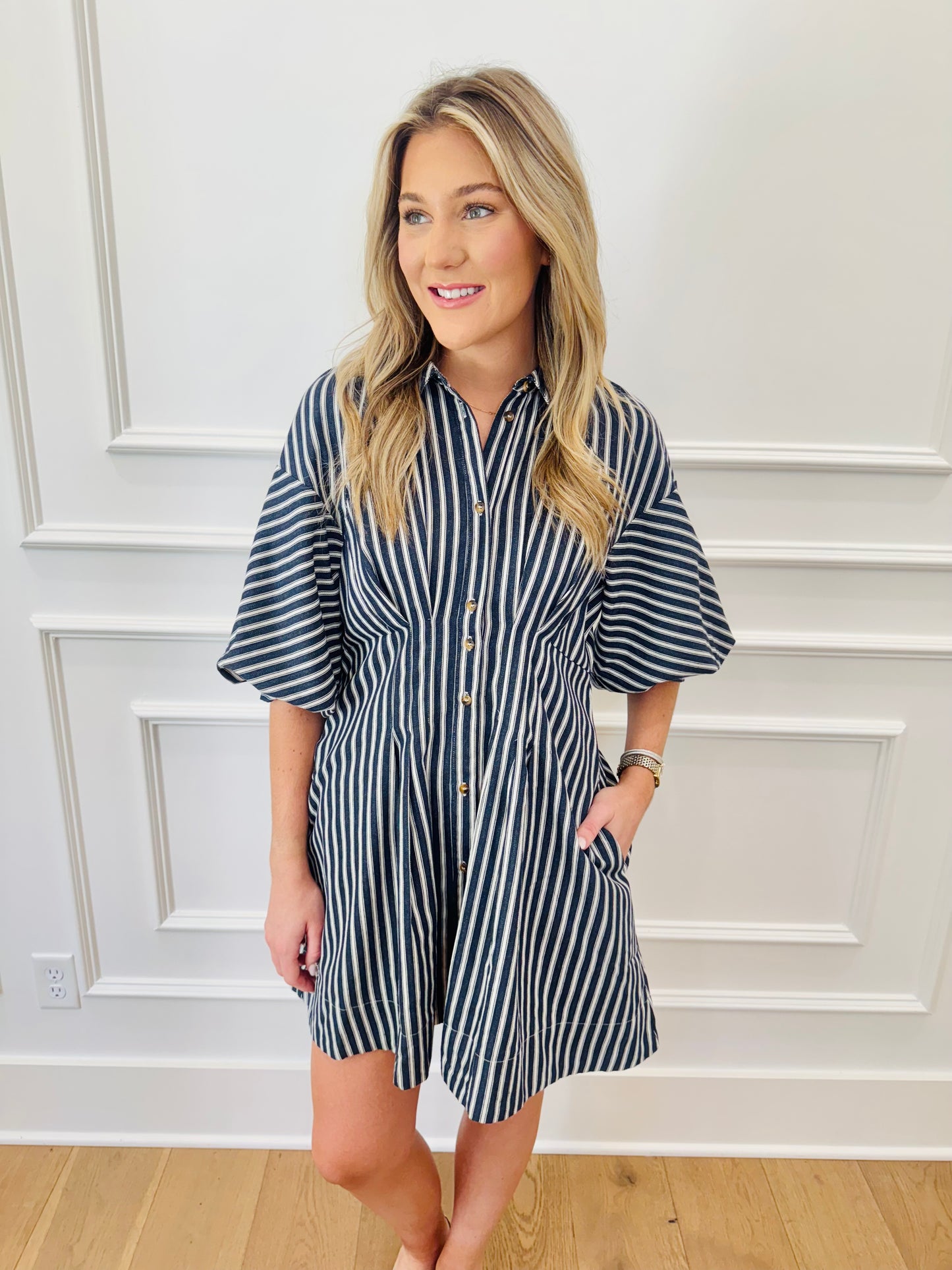 Bentley Dress - Navy