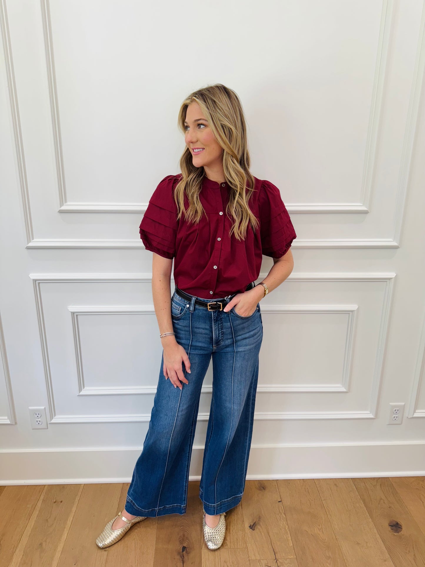 Maren Swing Top - Wine