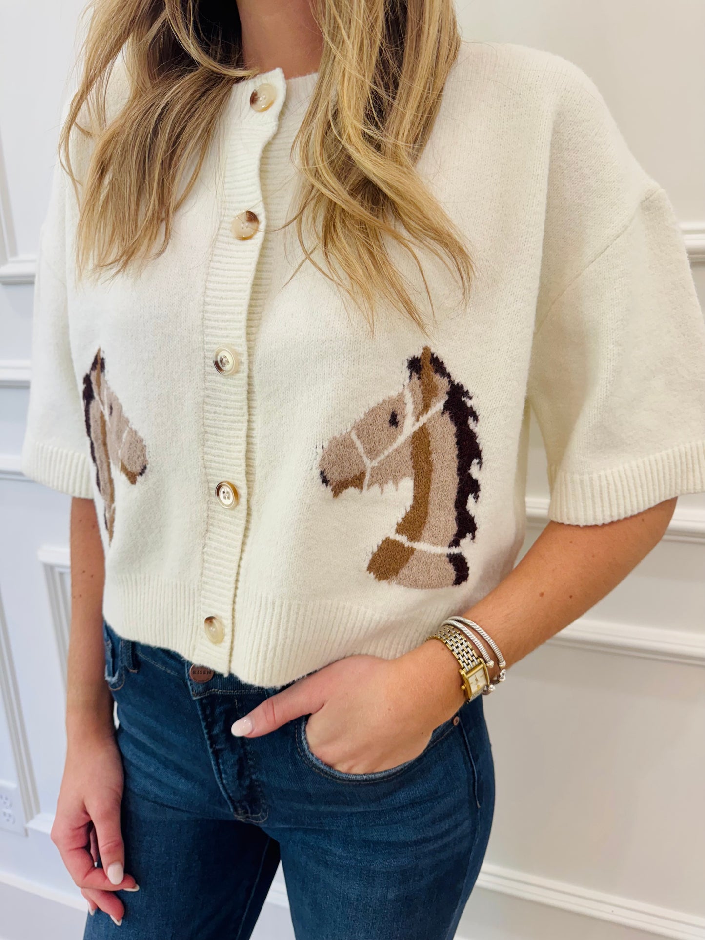 Cowboy Cardigan - Cream