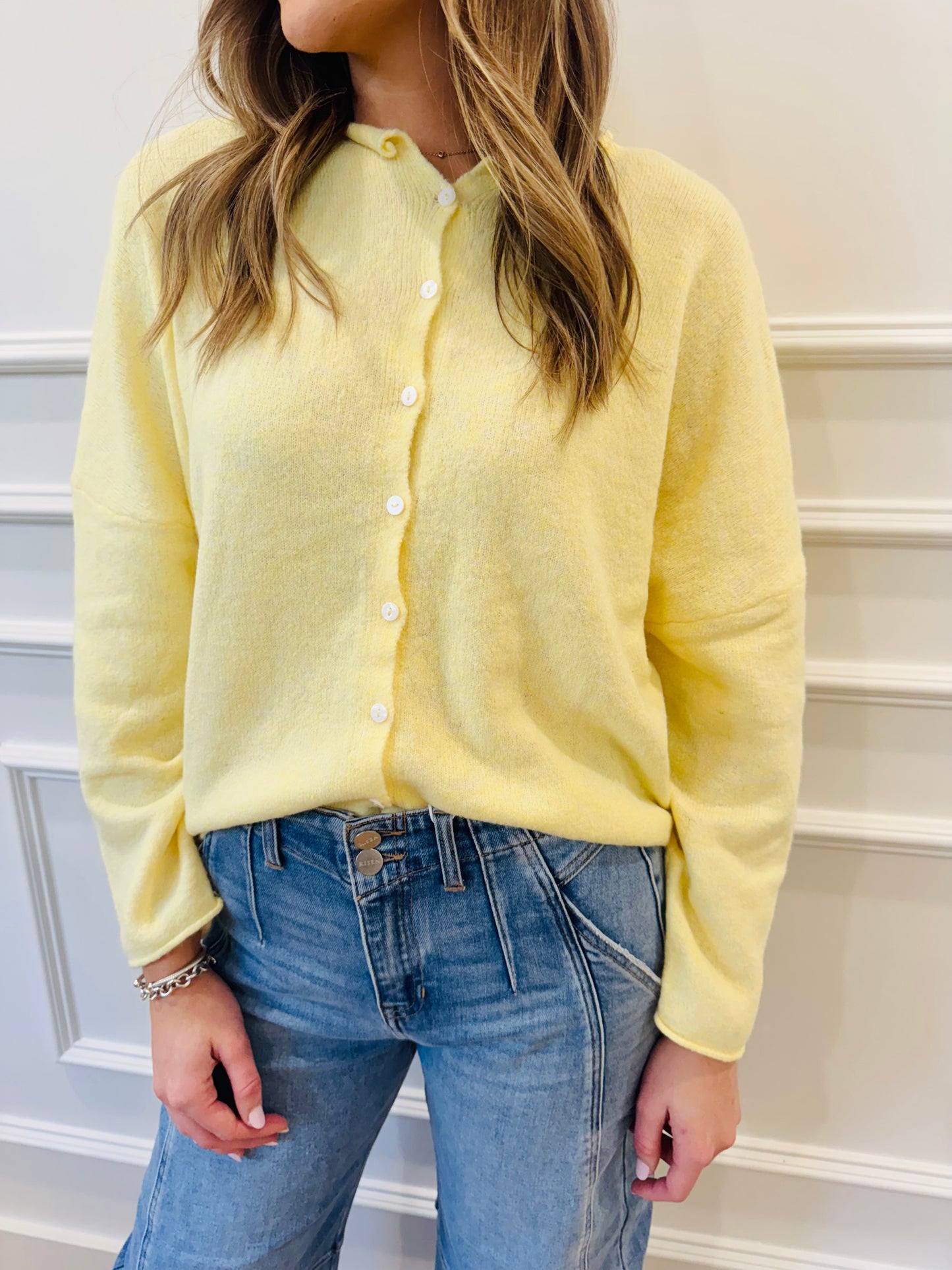 Piper Cardigan - Yellow