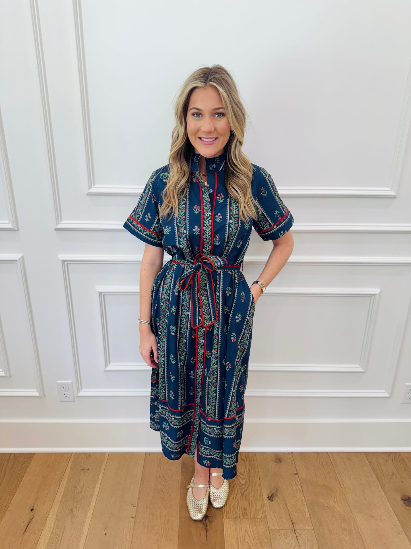 Waverly Dress - Navy