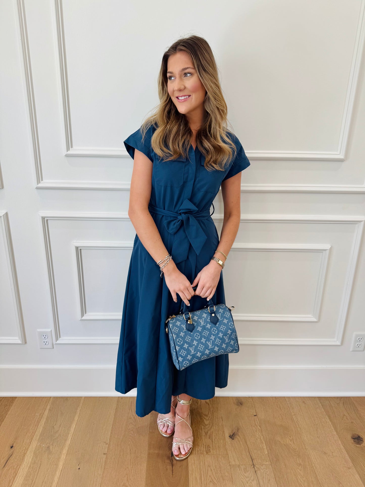 Hollie Dress - Navy